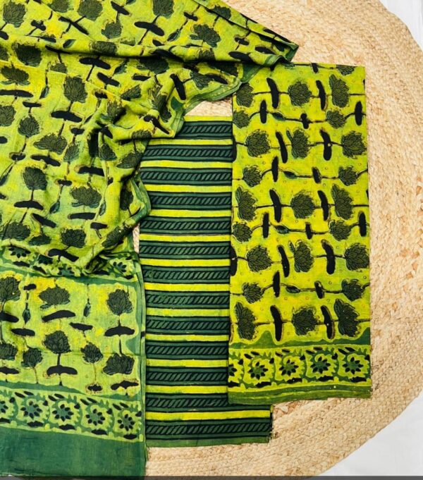 Hand block Vanaspati Print Cotton Suit