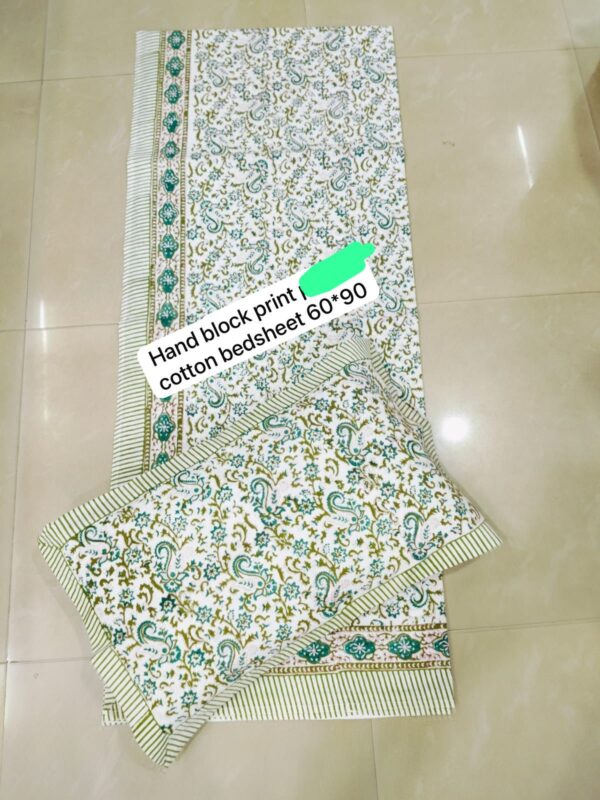 Block Print Bedsheet With 1 Pillow