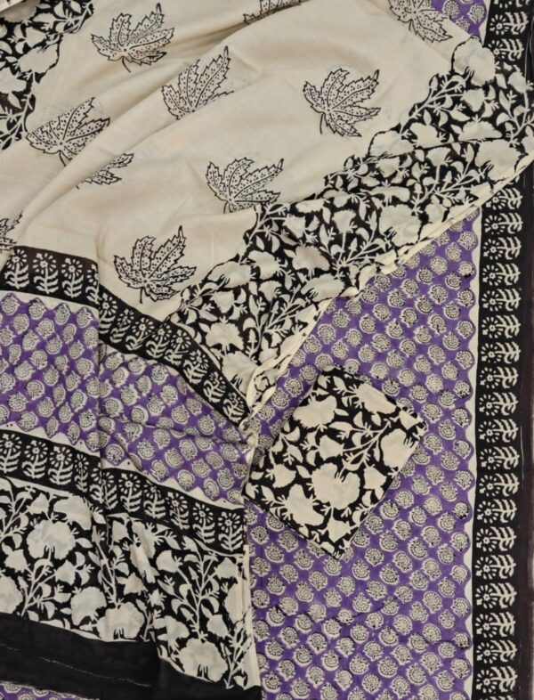Block Print Cotton Suit With Cotton Dupatta