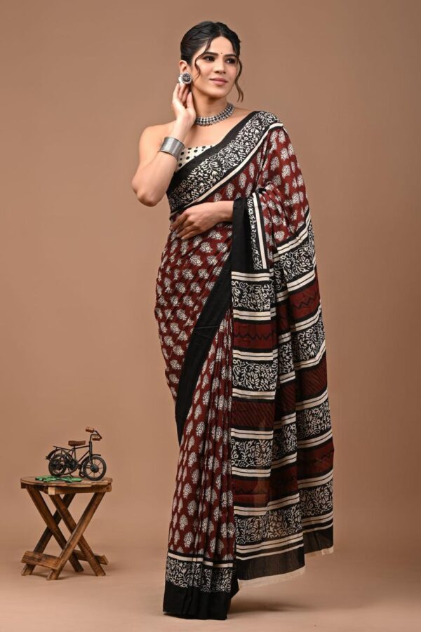 Jaipuri Printed Mul Mul Cotton Saree