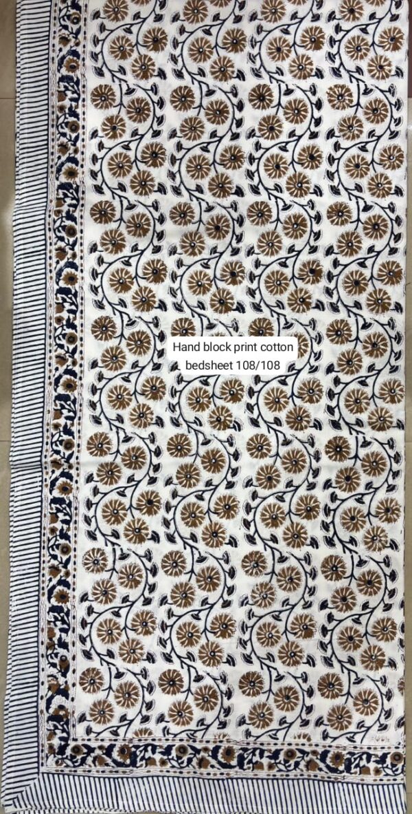 Block Print Bedsheet With 2 Pillow