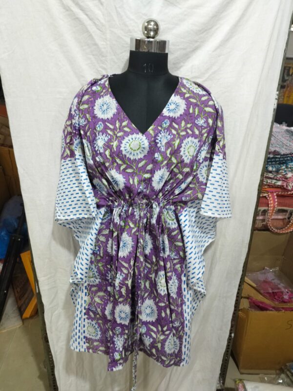 Block Print Short Kaftan