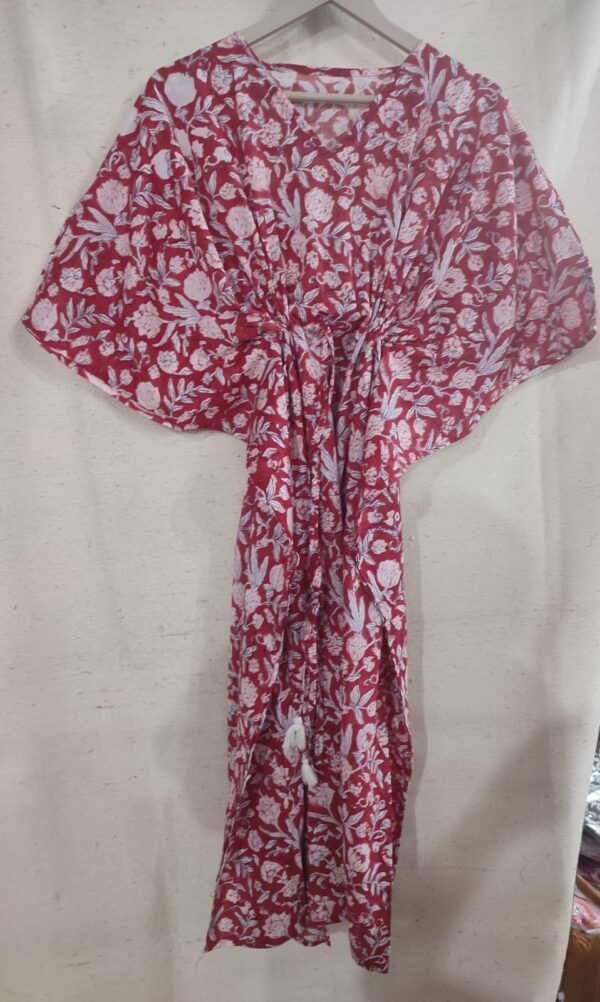 Block Print Long Kaftan