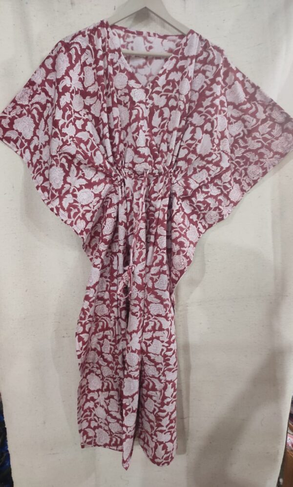 Block Print Long Kaftan