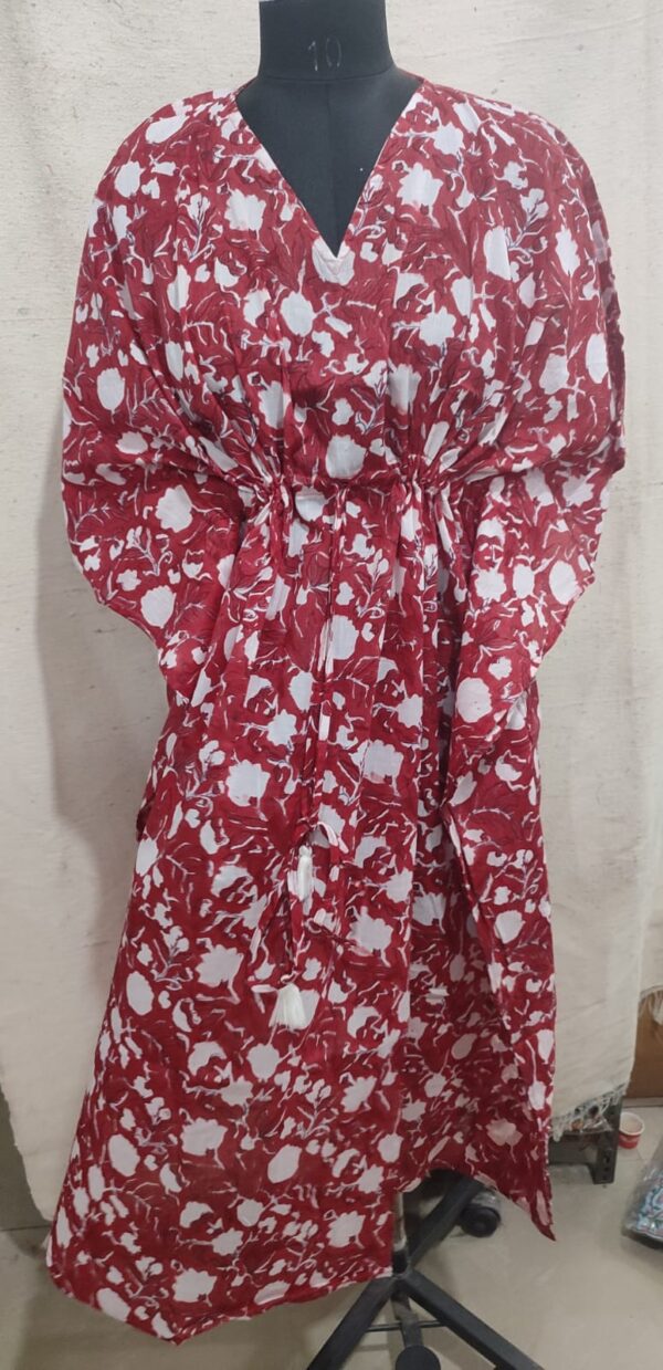 Block Print Long Kaftan