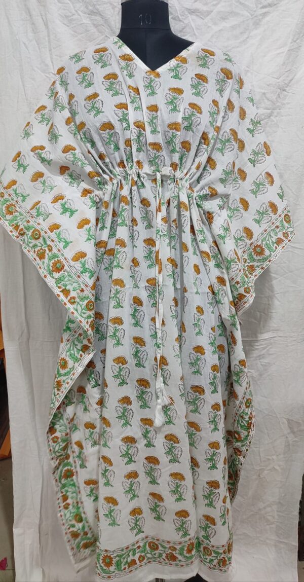 Block Print Long Kaftan