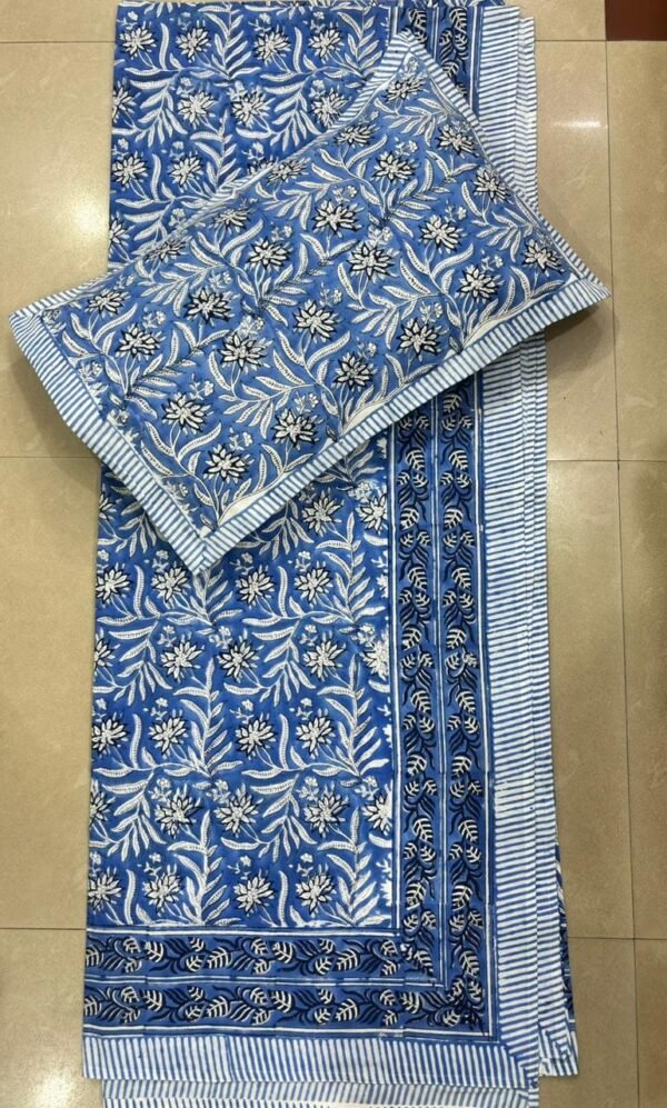 Block Print Bedsheet With 2 Pillow