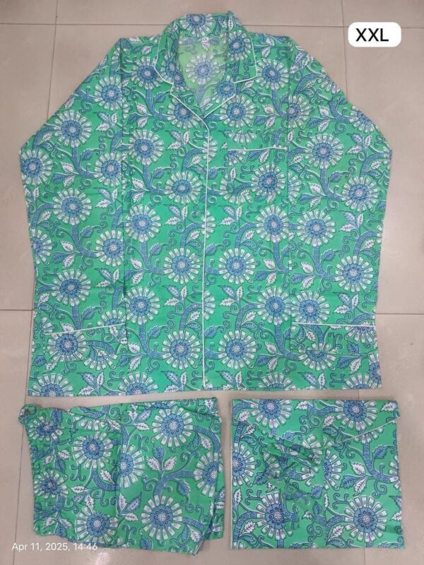 Jaipuri Print Night Suits Long