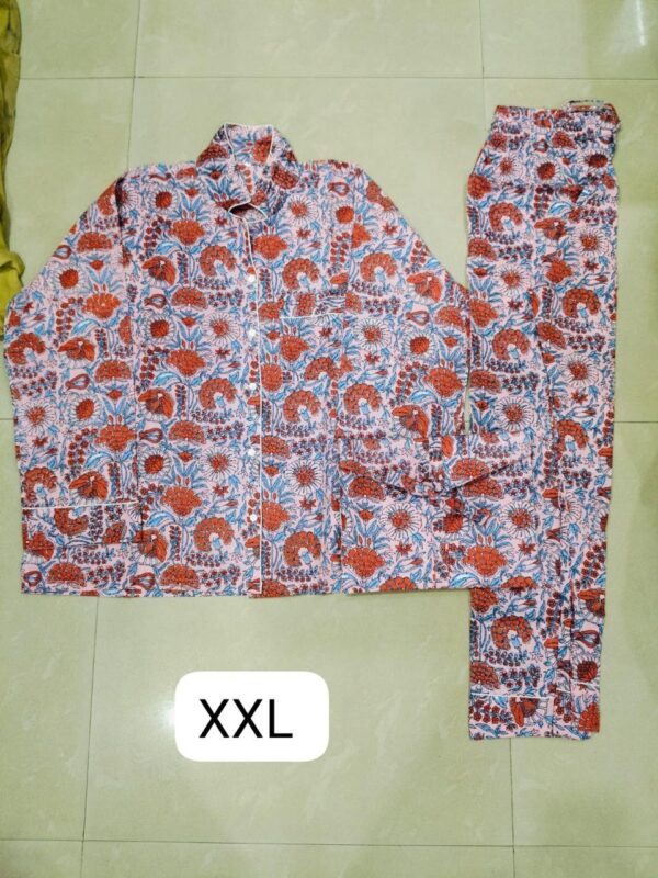 Jaipuri Print Night Suits Long