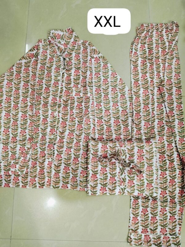 Jaipuri Print Night Suits Long