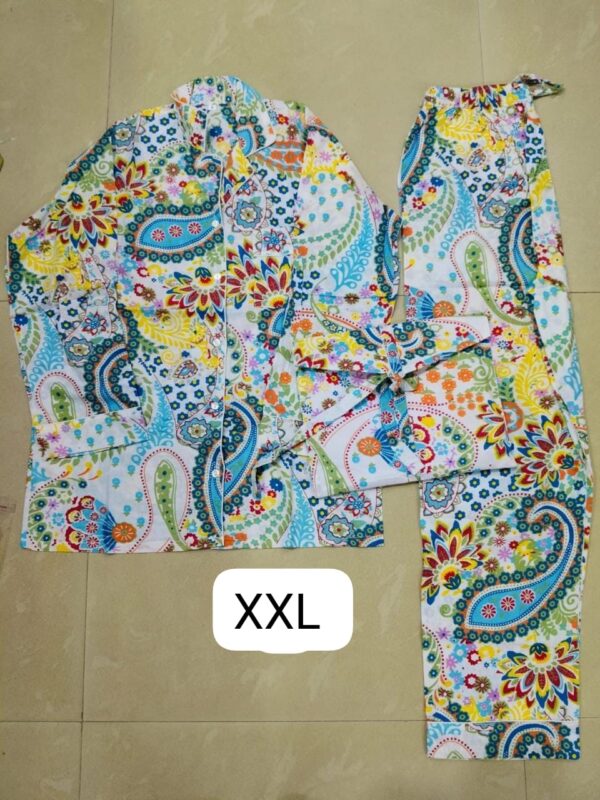 Jaipuri Print Night Suits Long