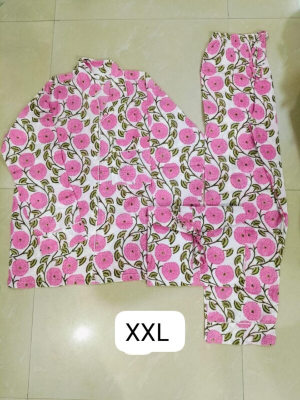 Jaipuri Print Night Suits Long