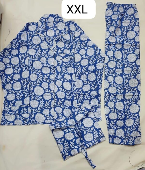 Jaipuri Print Night Suits Long