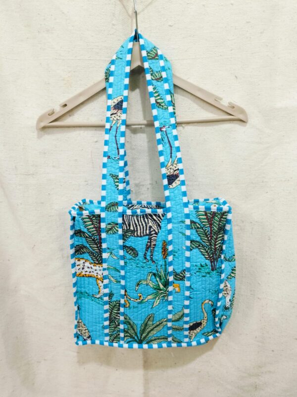 Jaipuri Print Quilted Small Bag & Tiffin Bag