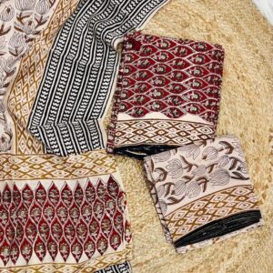 Modal Silk With Dupatta Modal Silk  With Bottom Maslin Cotton