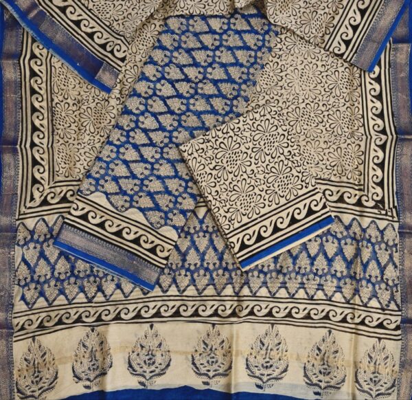 Block Print Maheshwari Suit