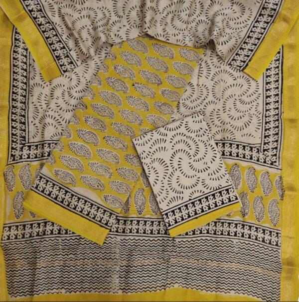 Block Print Maheshwari Suit