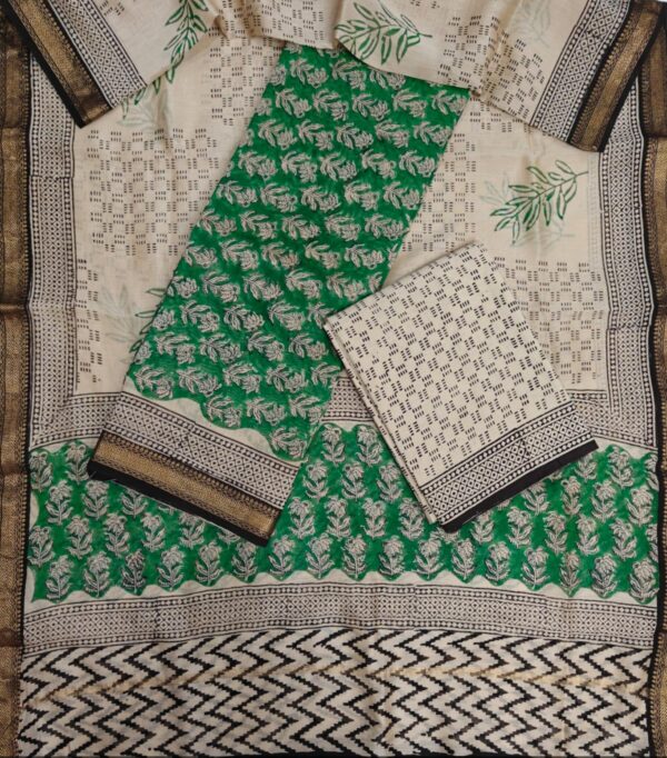 Block Print Maheshwari Suit