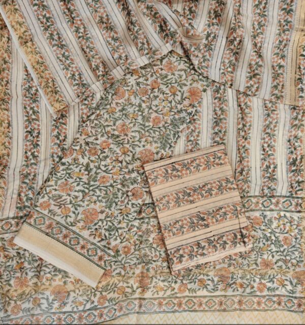Block Print Maheshwari Suit