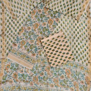 Block Print Maheshwari Suit