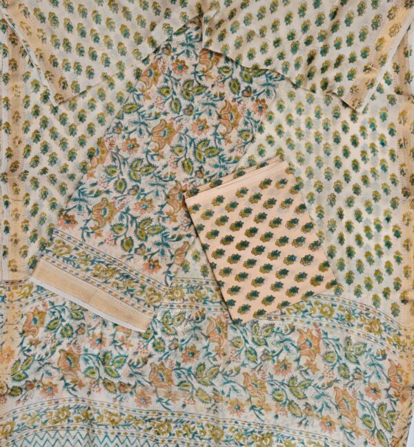 Block Print Maheshwari Suit