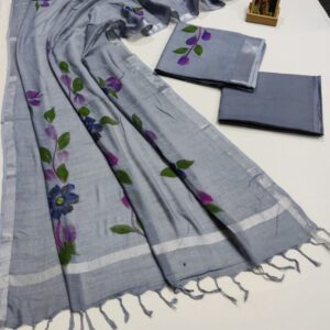 Hand Block Print Linen Cotton Suit