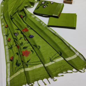 Hand Block Print Linen Cotton Suit