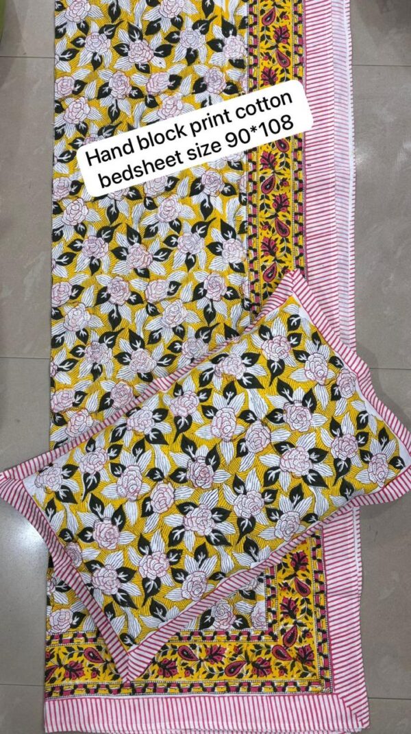 Block Print Bedsheet With 2 Pillow