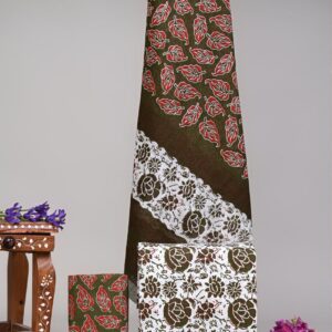 Jaipuri Print Cotton Suit With Cotton Dupatta