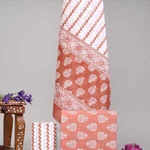 Jaipuri Print Cotton Suit With Cotton Dupatta