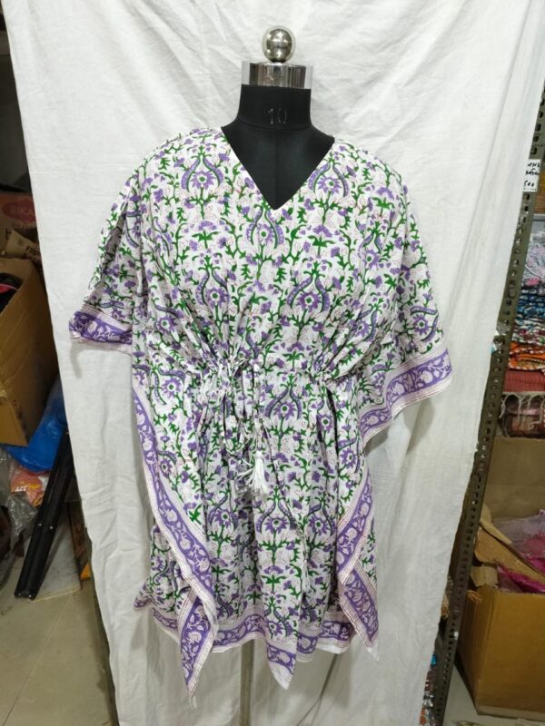 Block Print Short Kaftan
