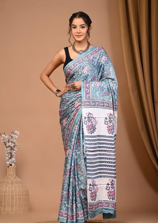 Modal Silk Satin Saree