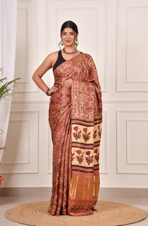 Premium Modal Silk Sarees With Tissue Silk Pallu