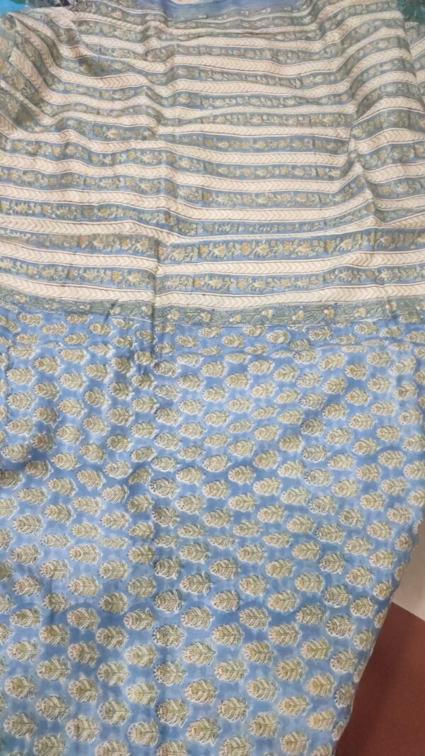 Hand Block Maheshwari Silk Saree