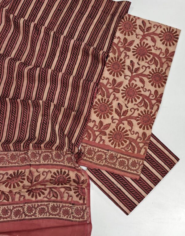 Hand block Vanaspati Print Cotton Suit
