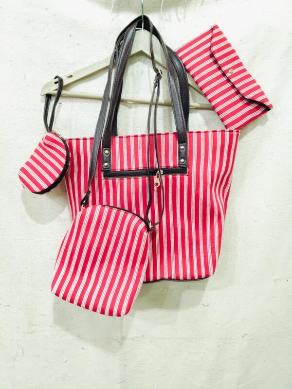 Jaipuri Printed Cotton 4pes Bag Set