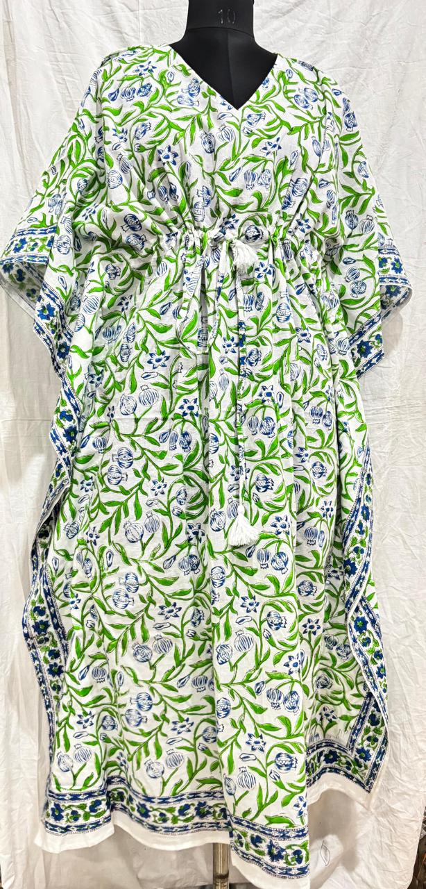 Block Print Long Kaftan