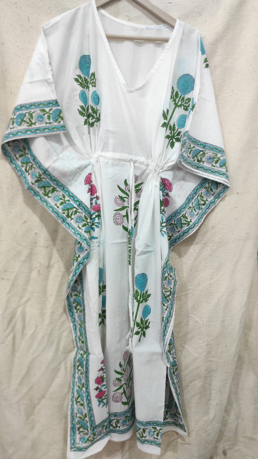 Block Print Long Kaftan