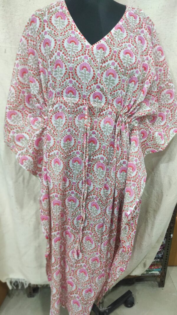 Block Print Long Kaftan