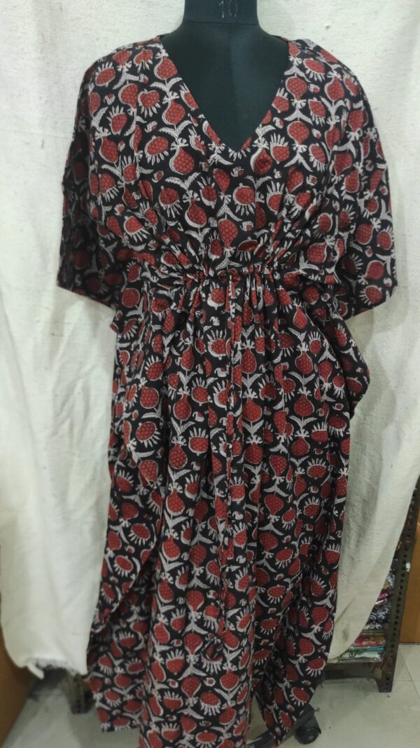 Block Print Long Kaftan