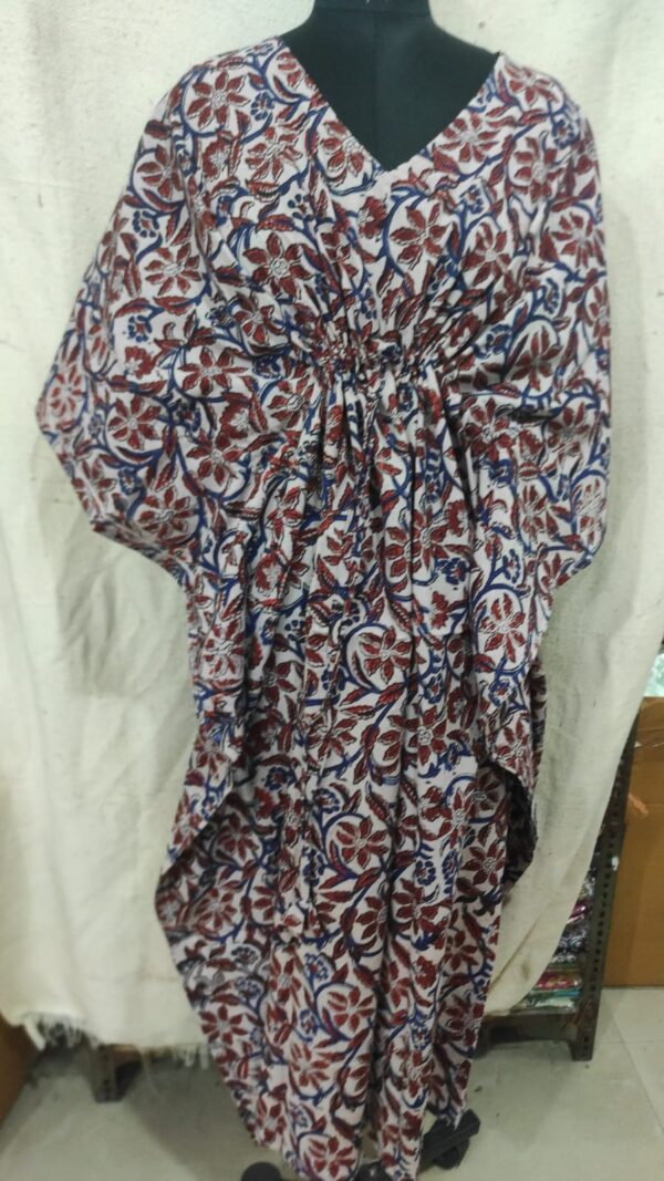 Block Print Long Kaftan