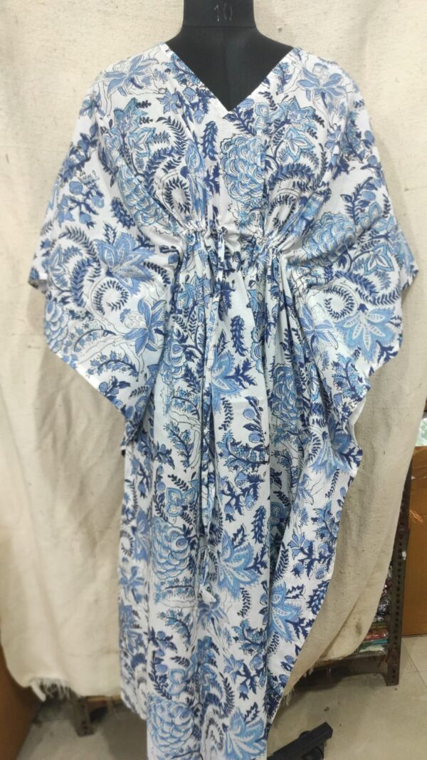 Block Print Long Kaftan