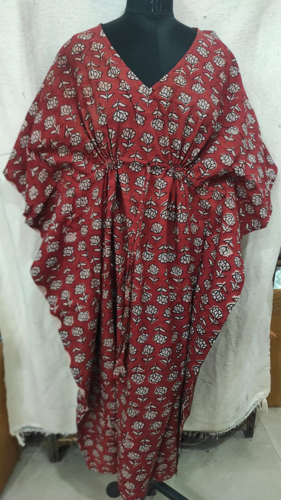 Block Print Long Kaftan