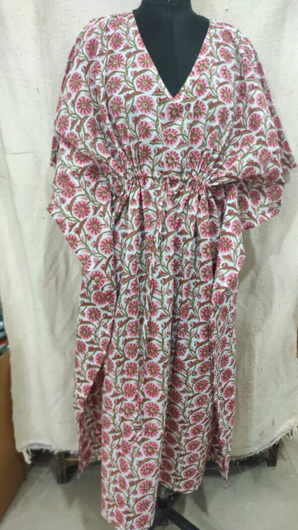 Block Print Long Kaftan