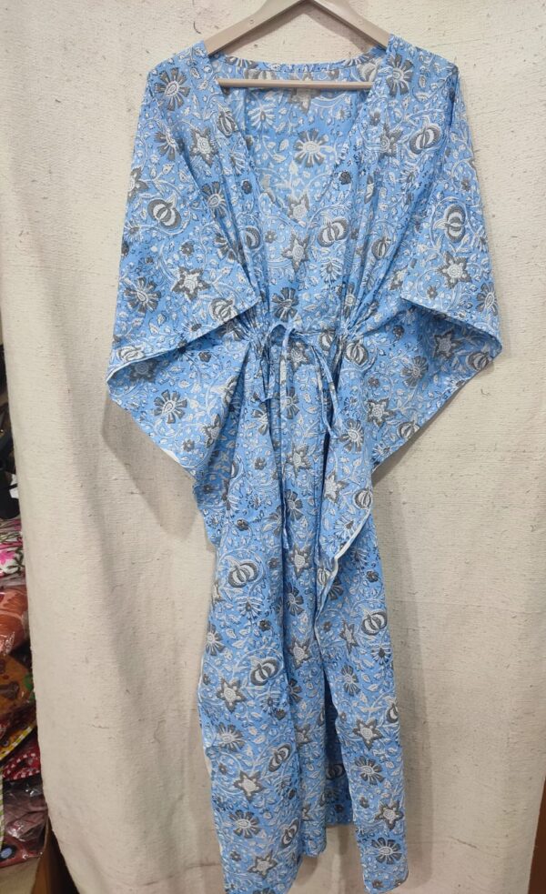 Block Print Long Kaftan