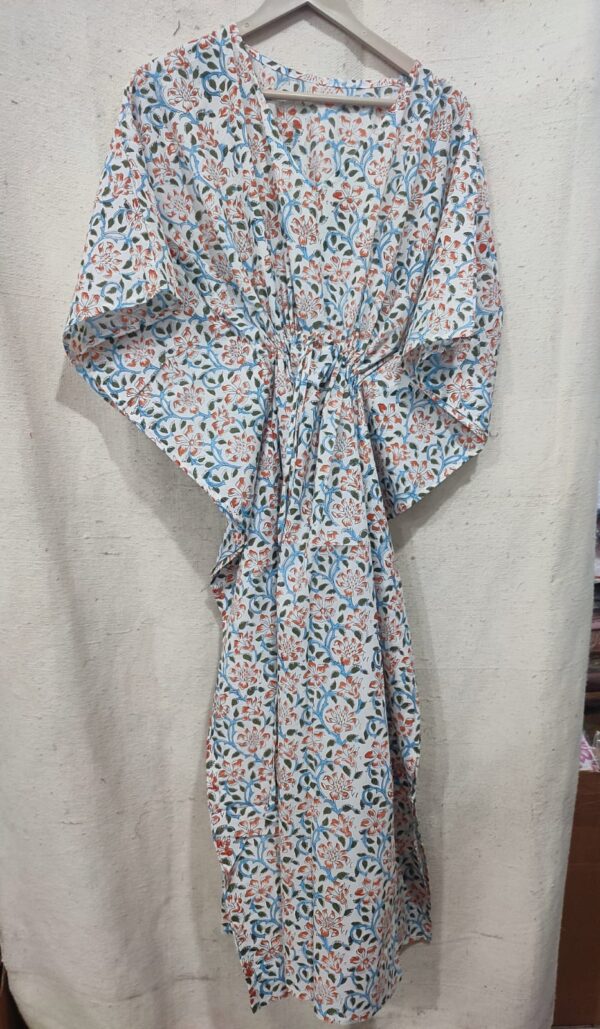 Block Print Long Kaftan