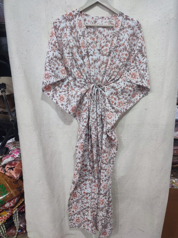 Block Print Long Kaftan