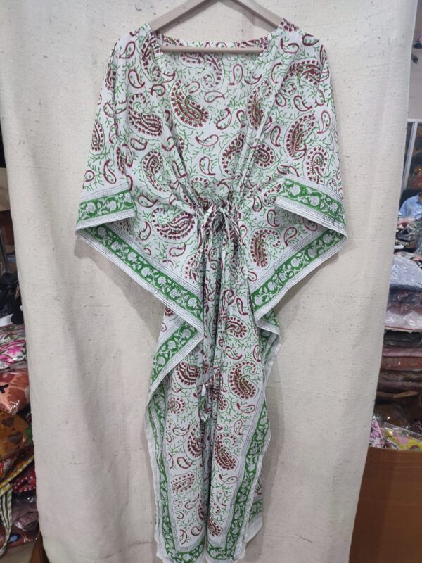 Block Print Long Kaftan