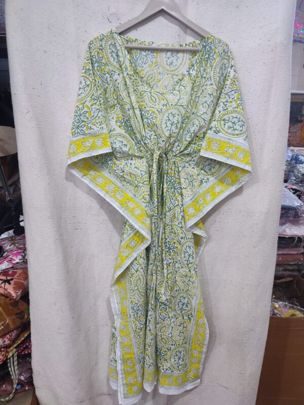 Block Print Long Kaftan