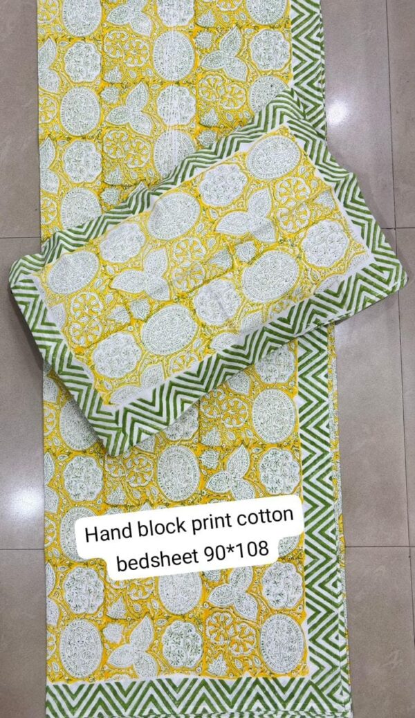 Block Print Bedsheet With 2 Pillow